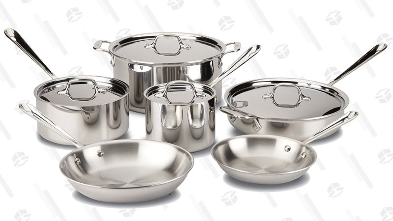 Juego de cocina All-Clad de 10 piezas | $391 | AmazonGráfico: Shep McAllister